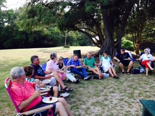 Missionary picnic in Hawaii