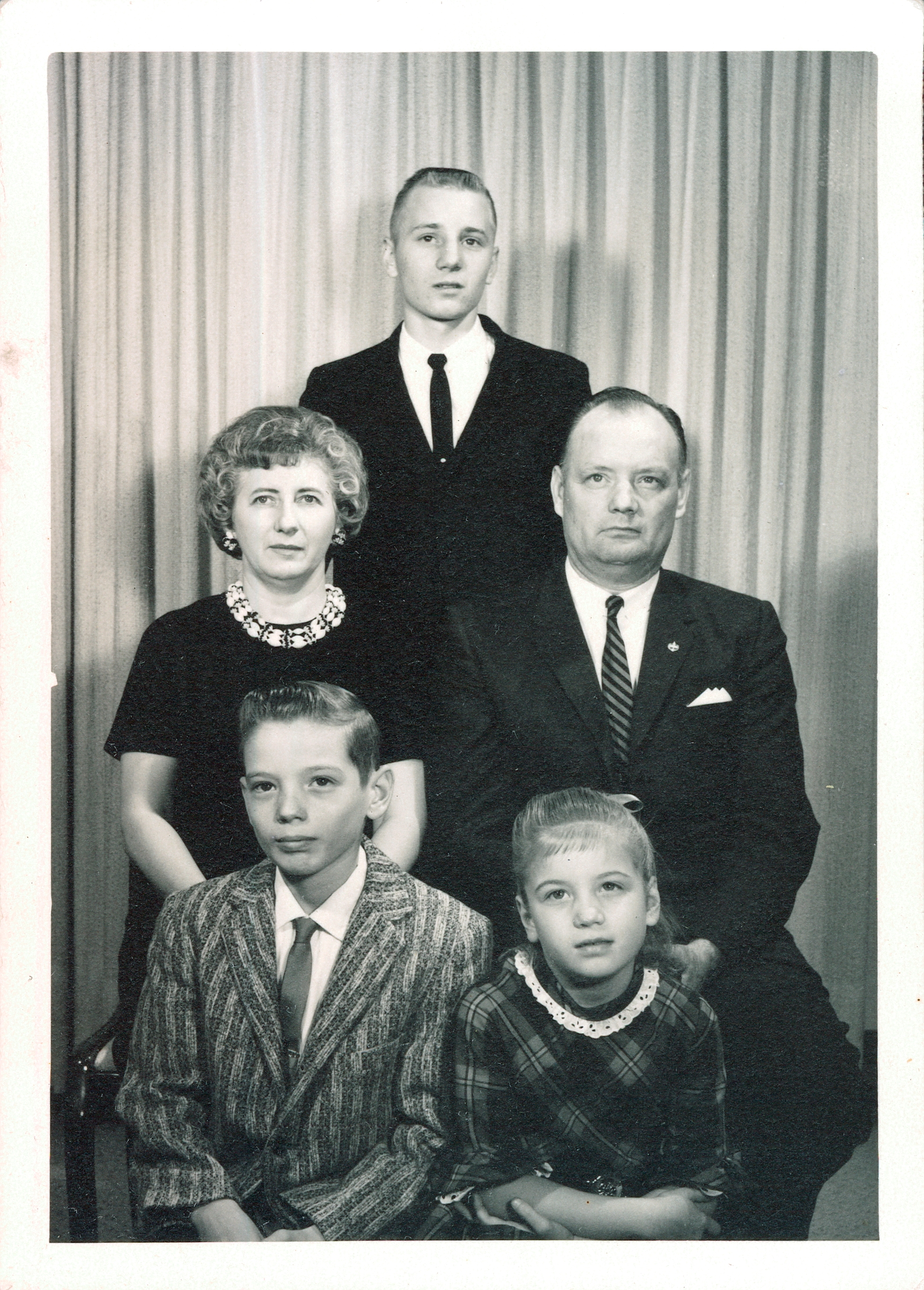 Gerald C. Harris family, about 1964